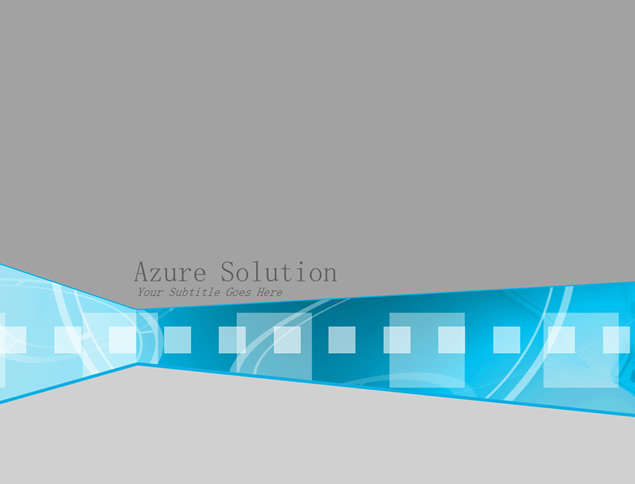 半透明砌块立体化视觉创意蓝灰大气商务ppt模板 商务模板